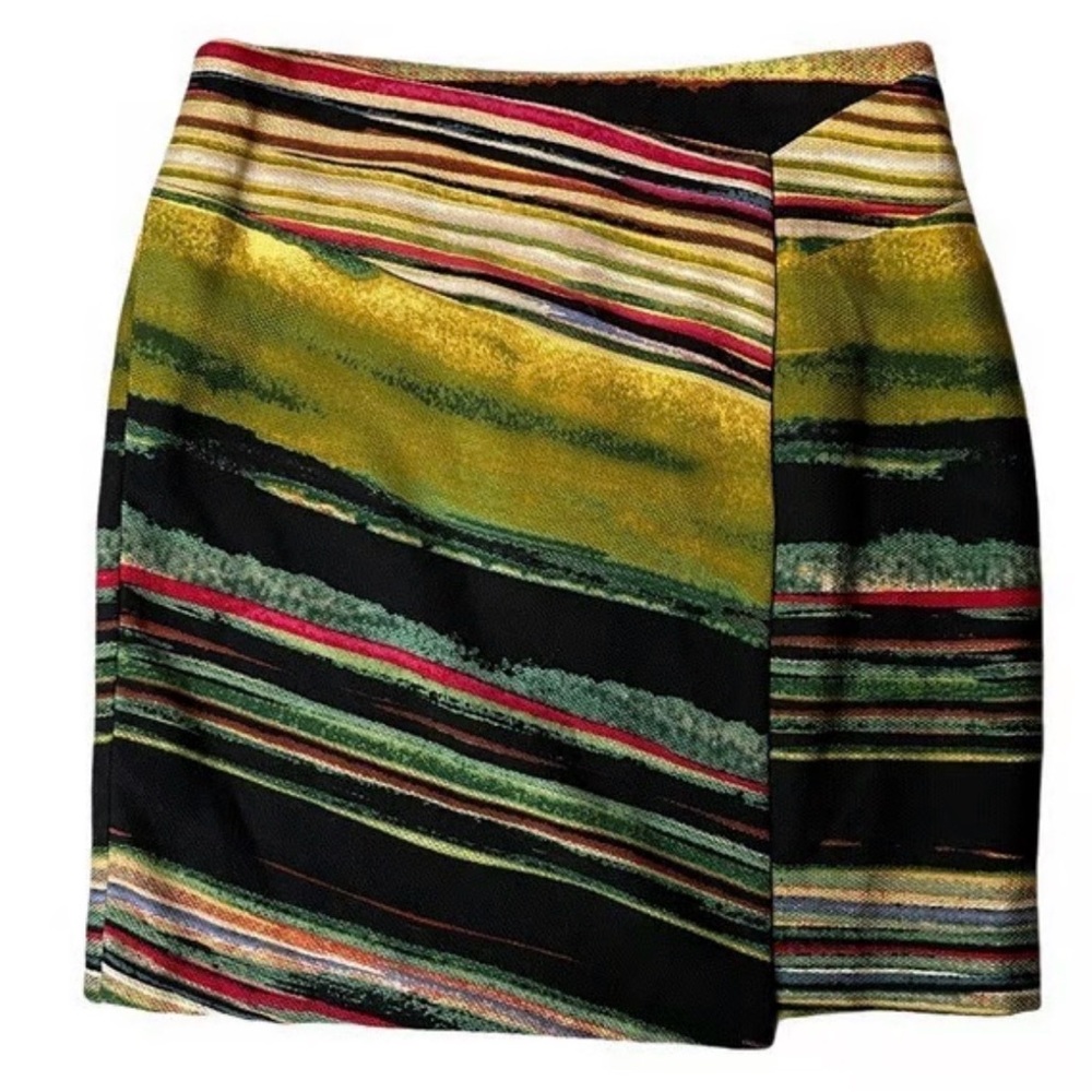 Ecetera Nomad Wool/Silk Striped Skirt